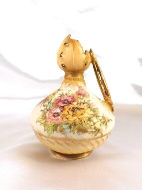 Mermod & Jaccard Cream Floral Pitcher # 6515